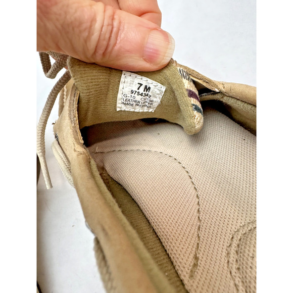 Sperry Classic Boat Shoe Top Siders Women Size 7 Leather Plaid Details 975434280 - Picture 10 of 10